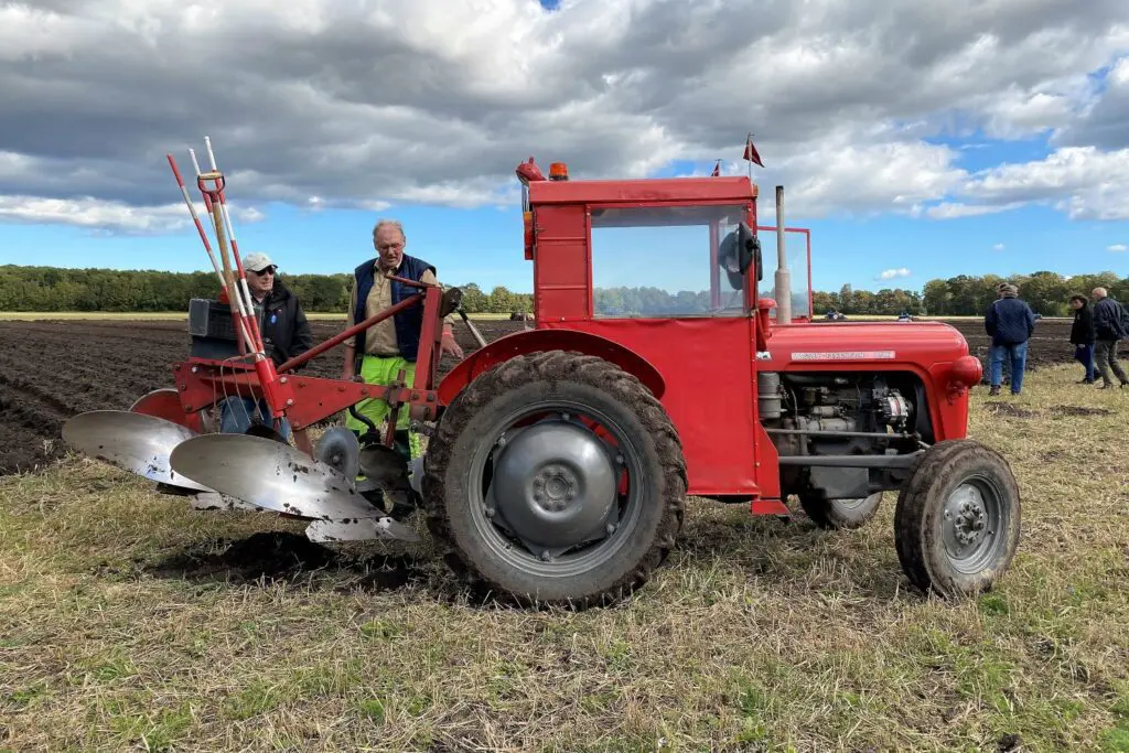 A nice old red tractor from a previous rally