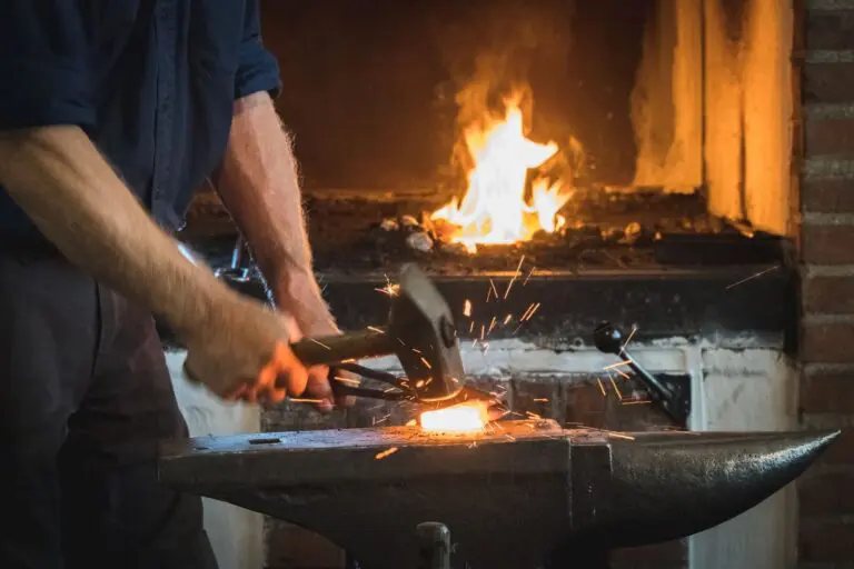 Working in the forge