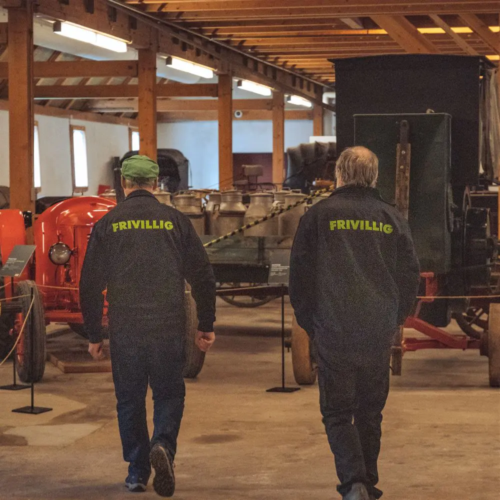 Two of the museum's tour hosts