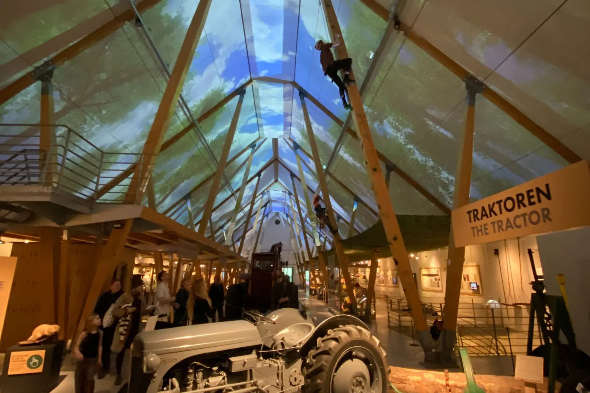 Child climbing in connection with educational courses at The Green Museum